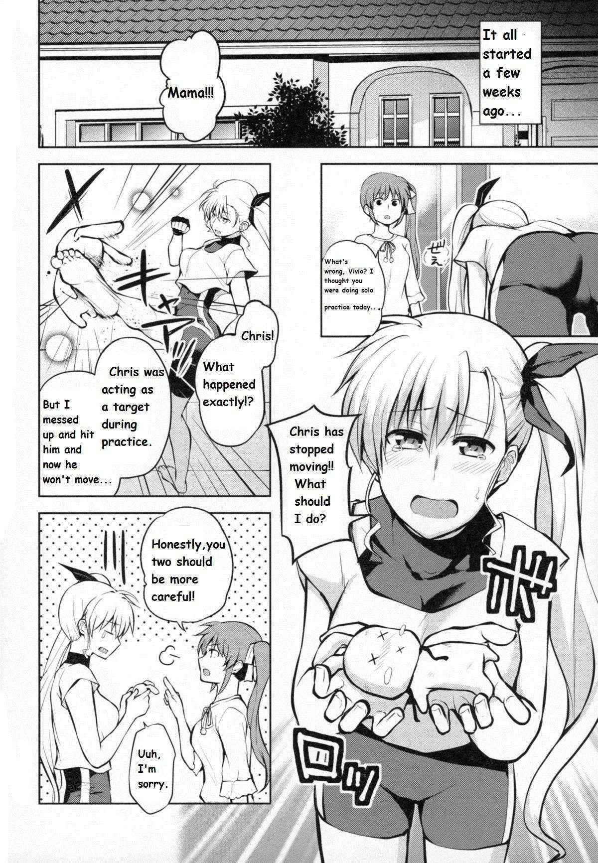 (Lyrical Magical 20) [allo (Nagashiro Rouge)] Mama to Musume no Otona Step (Magical Girl Lyrical Nanoha) [English]