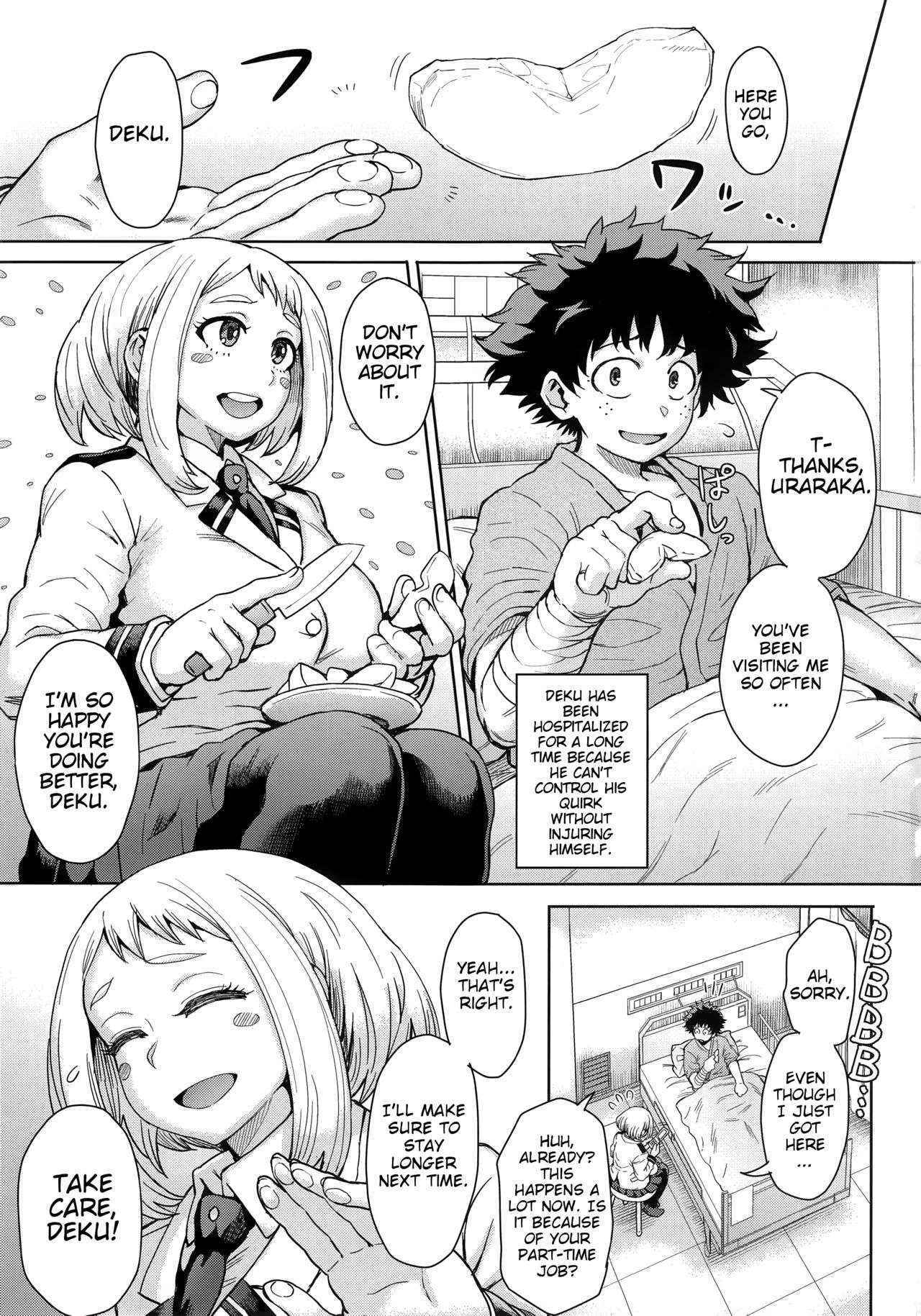 (C90) [Eight Beat (Itou Eight)] Uraraka Ura Fuzoku | Uraraka's Behind-the-Scenes Prostitution (My Hero Academia) [English] [Glittering Translations]