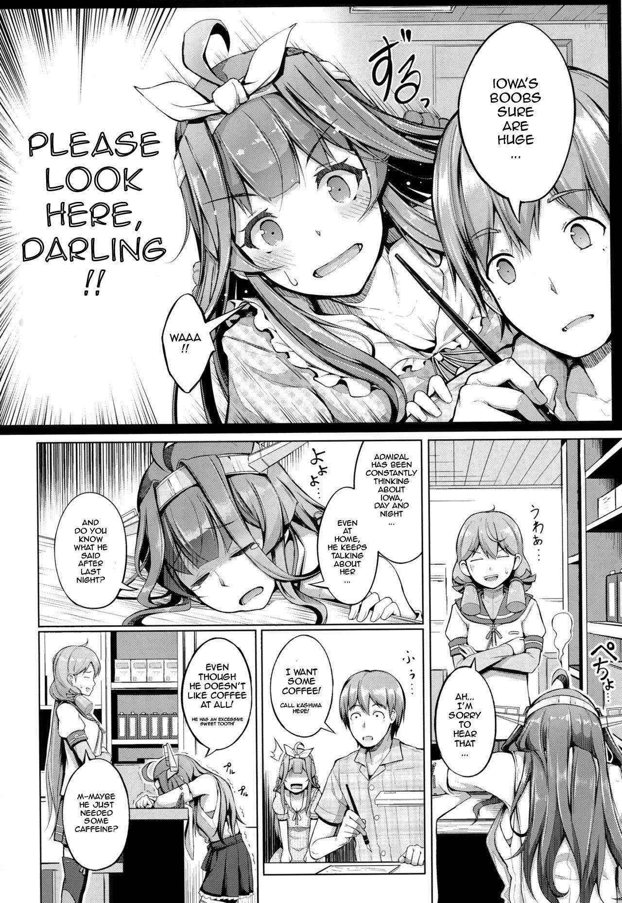 (C90) [Gessyu (Chouzetsu Bishoujo mine)] Kocchi Muite Darling!! (Kantai Collection -Kancolle-) [English] [KongouDesu Translations]