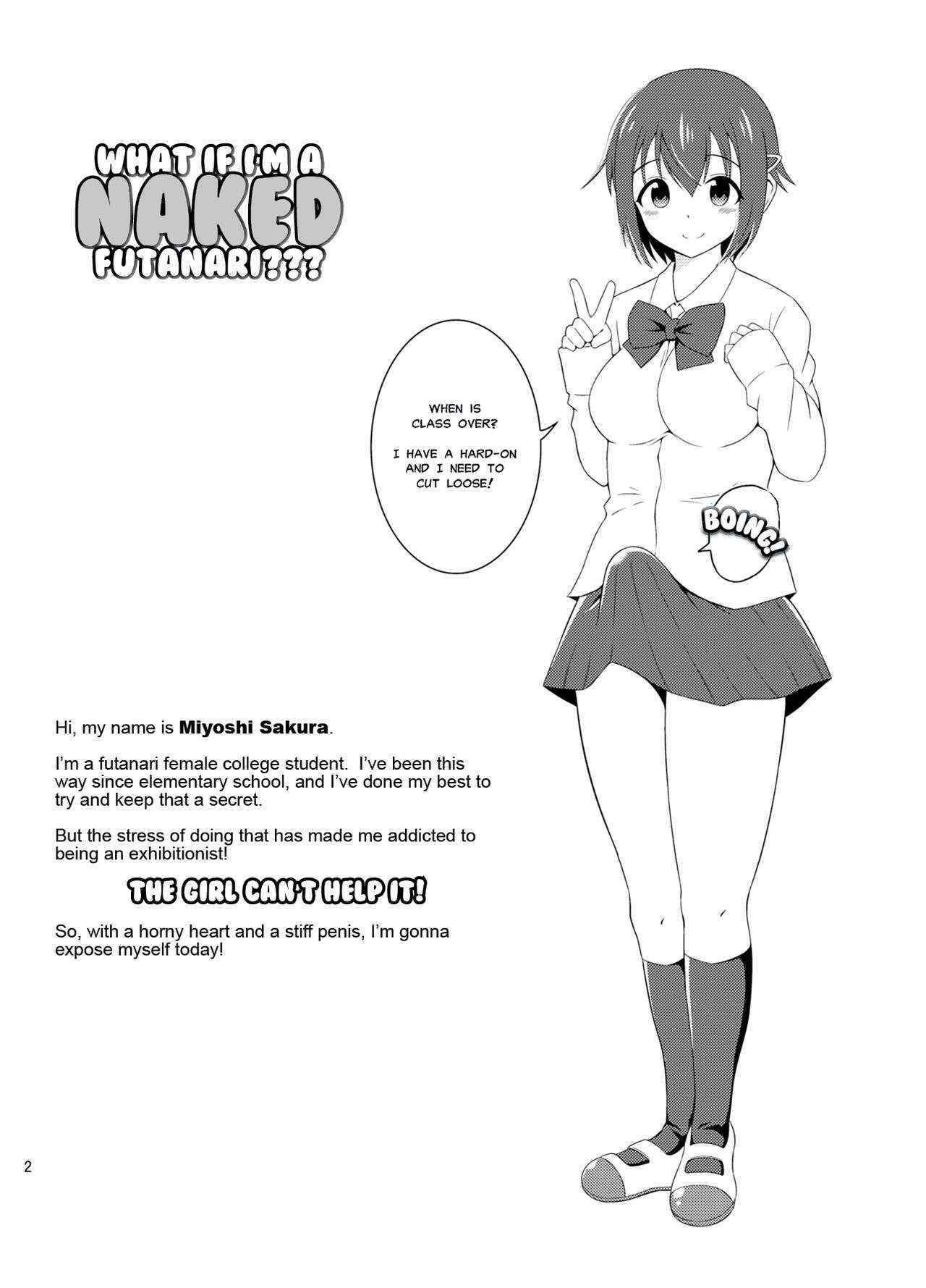 [Soramune (Yuzu Ramune)] Futanari Roshutsu JK desu ga? | What If I'm A Naked Futanari?? [English] [MisterJ167] [Digital]