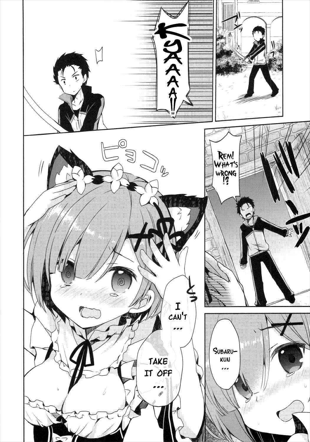 (Mimiket 35) [moriQ (Mori Airi)] Rem Nyan wa Hatsujouki (Re:Zero kara Hajimeru Isekai Seikatsu) [English] {doujins.com}