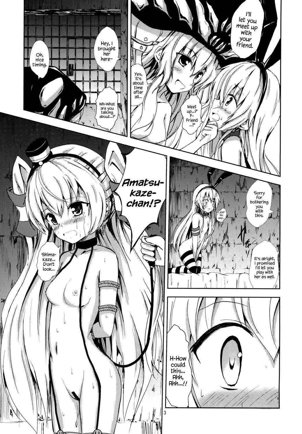 [Aiirosakura (Aikawa Ryou)] Kuubo Wo-Kyuu-chan no Shimakaze Yuri Dorei Choukyou ~Amatsukaze-chan to Issho Hen~ (Kantai Collection -KanColle-) [English] {Hennojin} [Digital]