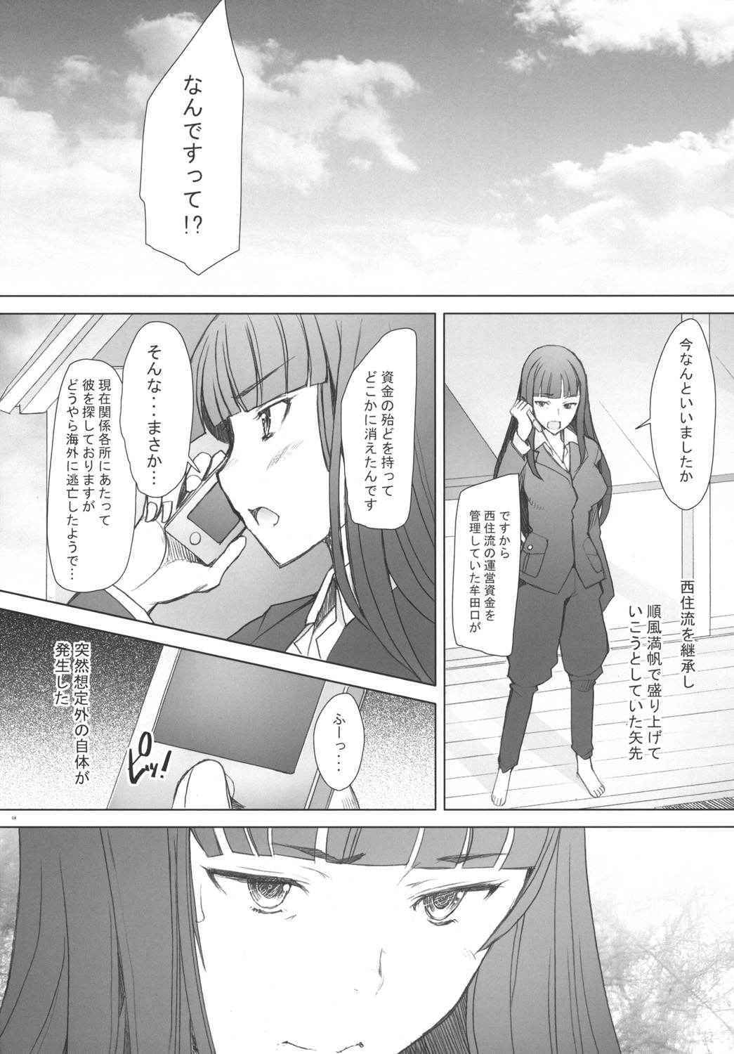 (C90) [Kohakutei (Sakai Hamachi)] Shikin-guri ni Komatta Joutai ni Tsukikonde Nama Sounyuu & Nakadashi wo Kimetemita Nishizumi-Ryuu Iemoto no Baai (Girls und Panzer) [Digital]