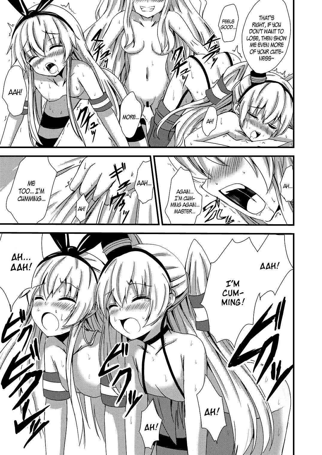 [Aiirosakura (Aikawa Ryou)] Kuubo Wo-Kyuu-chan no Shimakaze Yuri Dorei Choukyou ~3P Choukyou Hen~ | Standard Carrier Wo-Class Shimakaze's Yuri Slave Training ~Threesome Training~ (Kantai Collection -KanColle-) [English] [B.E.C. Scans] [Digital]