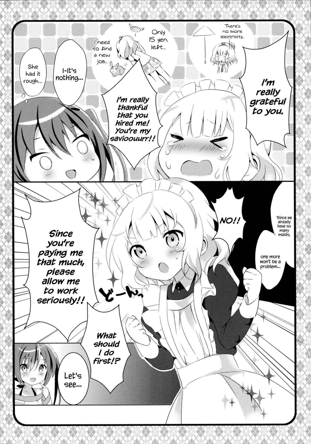 (C89) [Ame Usagi (Amedamacon)] Maid Sharo ga Gohoushi Shimasu | Maid Sharo Will Serve You (Gochuumon wa Usagi desu ka?) [English] {Hennojin}