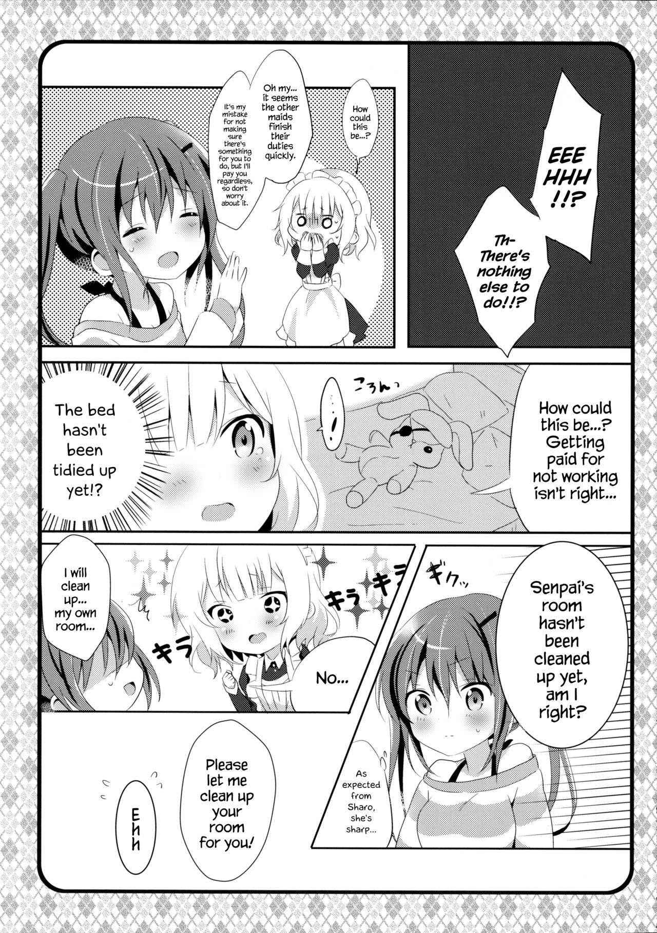 (C89) [Ame Usagi (Amedamacon)] Maid Sharo ga Gohoushi Shimasu | Maid Sharo Will Serve You (Gochuumon wa Usagi desu ka?) [English] {Hennojin}