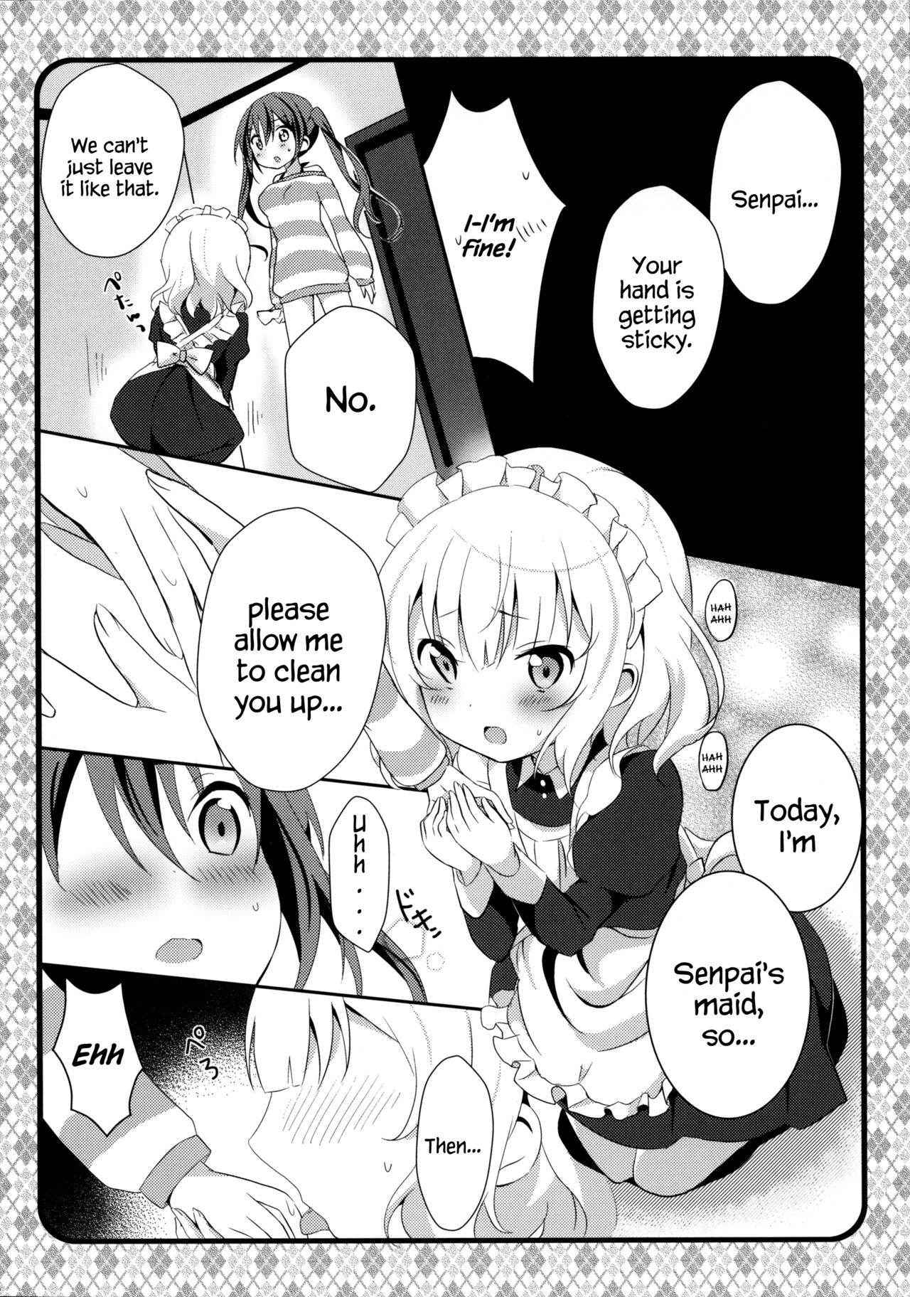 (C89) [Ame Usagi (Amedamacon)] Maid Sharo ga Gohoushi Shimasu | Maid Sharo Will Serve You (Gochuumon wa Usagi desu ka?) [English] {Hennojin}