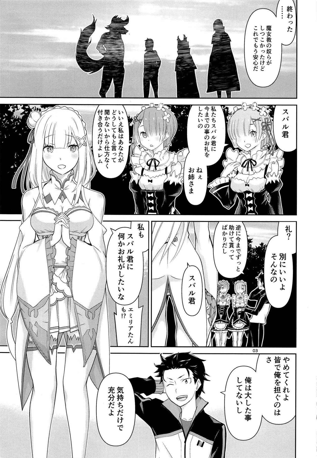 (C91) [Low Thrust (Tsunagami)] Twin Candy (Re:Zero kara Hajimeru Isekai Seikatsu)