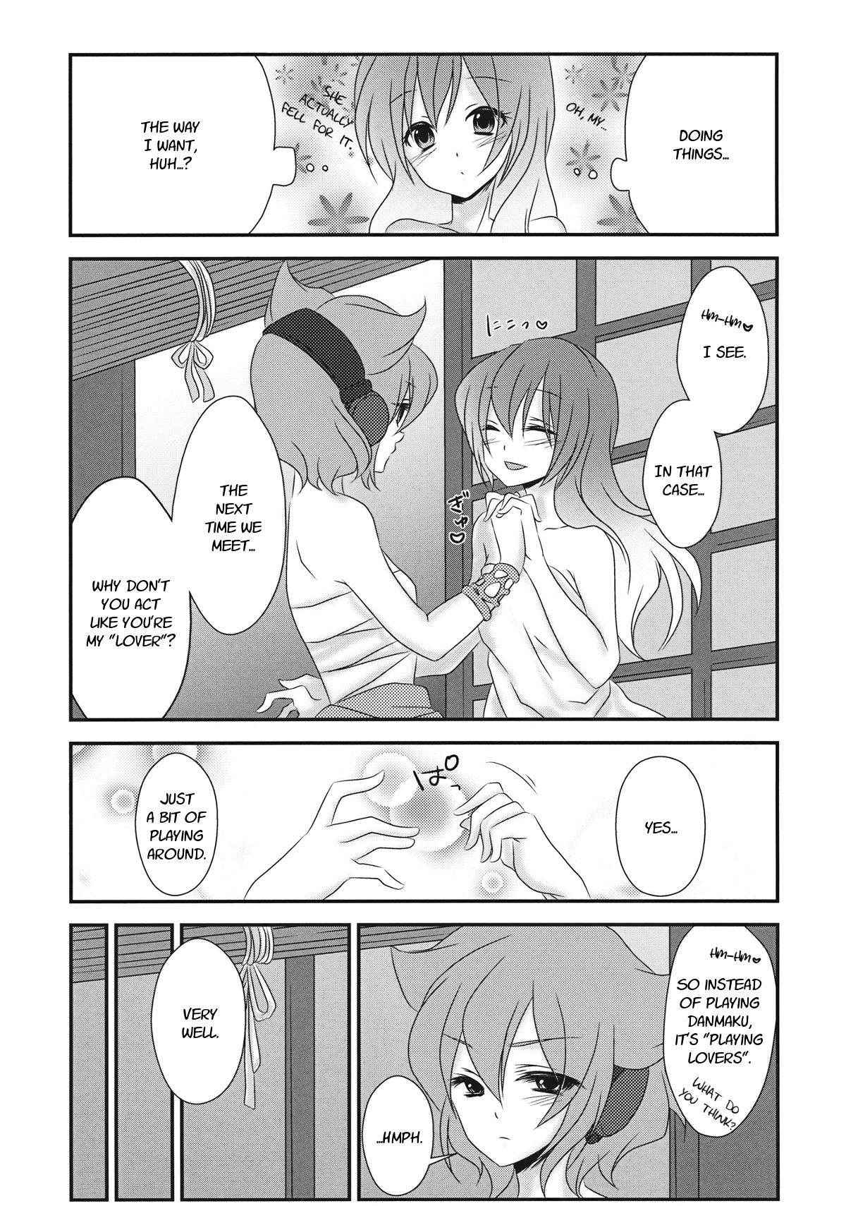 (C84) [Mimippu (Izumimipu)] Koibito Gokko o Shimasenka? | Why Don't We Pretend to Be Lovers (Touhou Project) [English] [Fellowship of Freelancers]