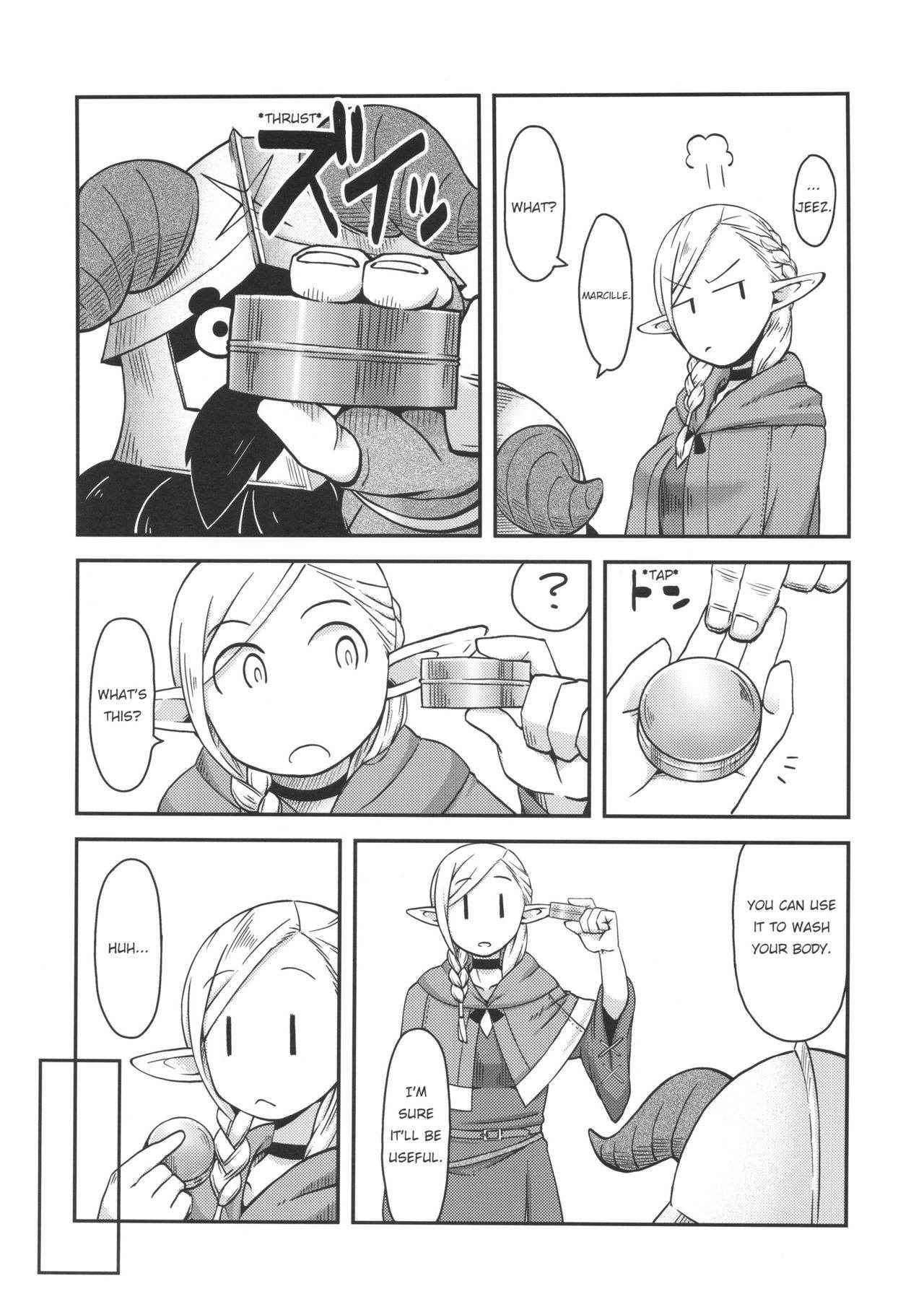 (C89) [Black Vinegar (Crozu)] Dungeon Cooking ~Marcille no Slime Zoe~ (Dungeon Meshi) [English] [OniMako]