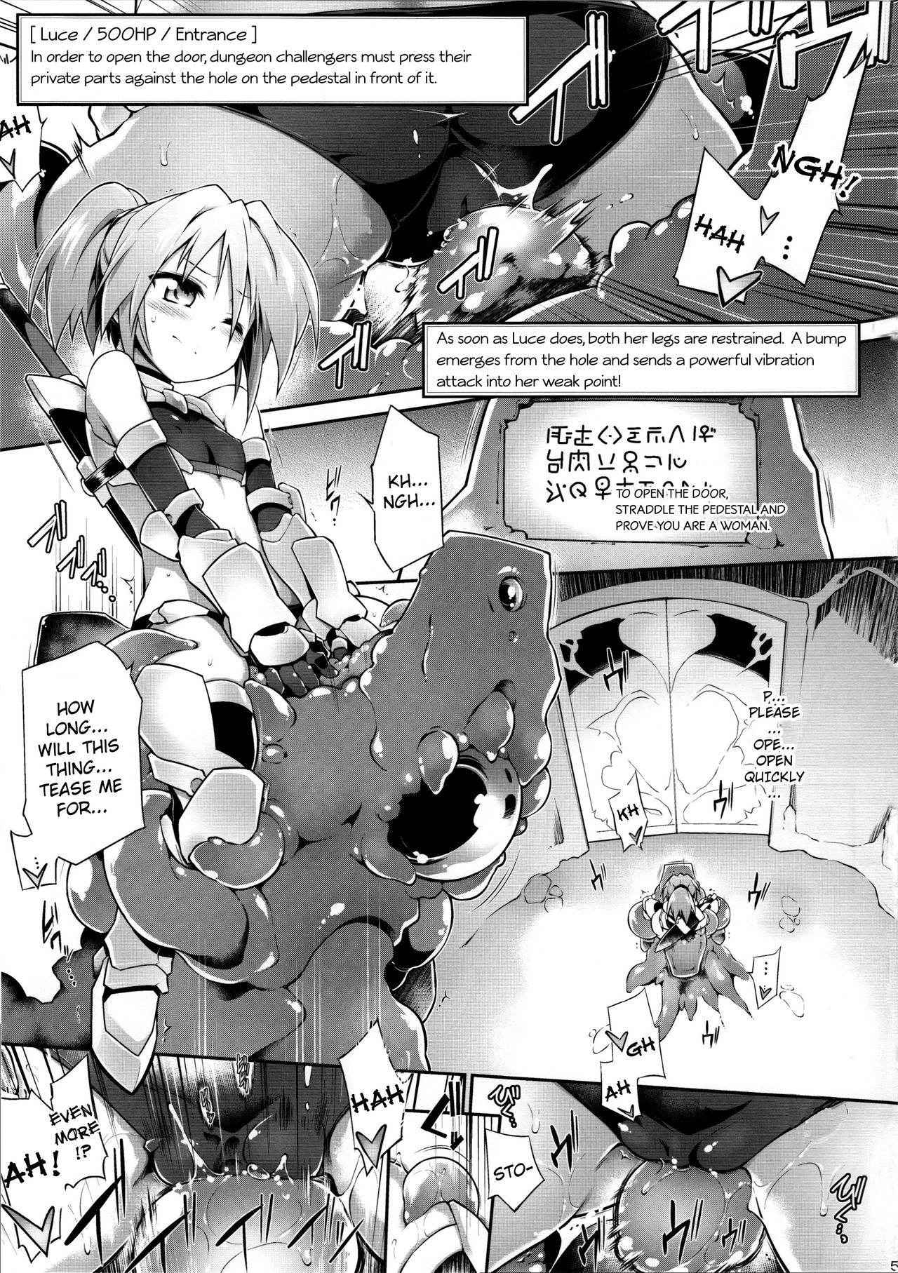 (C90) [Tomoshibiya Koubou (Tomoshibi Hidekazu)] Luce no Ero Trap Dungeon [English] [Szayedt]