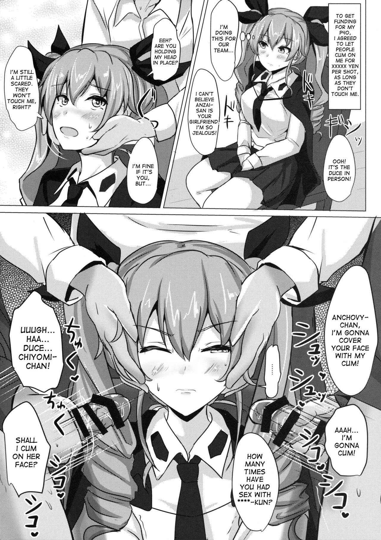 (C90) [Hakuginmokusei (Poshi)] Anchovy Nee-san White Sauce Zoe (Girls und Panzer) [English] [desudesu]