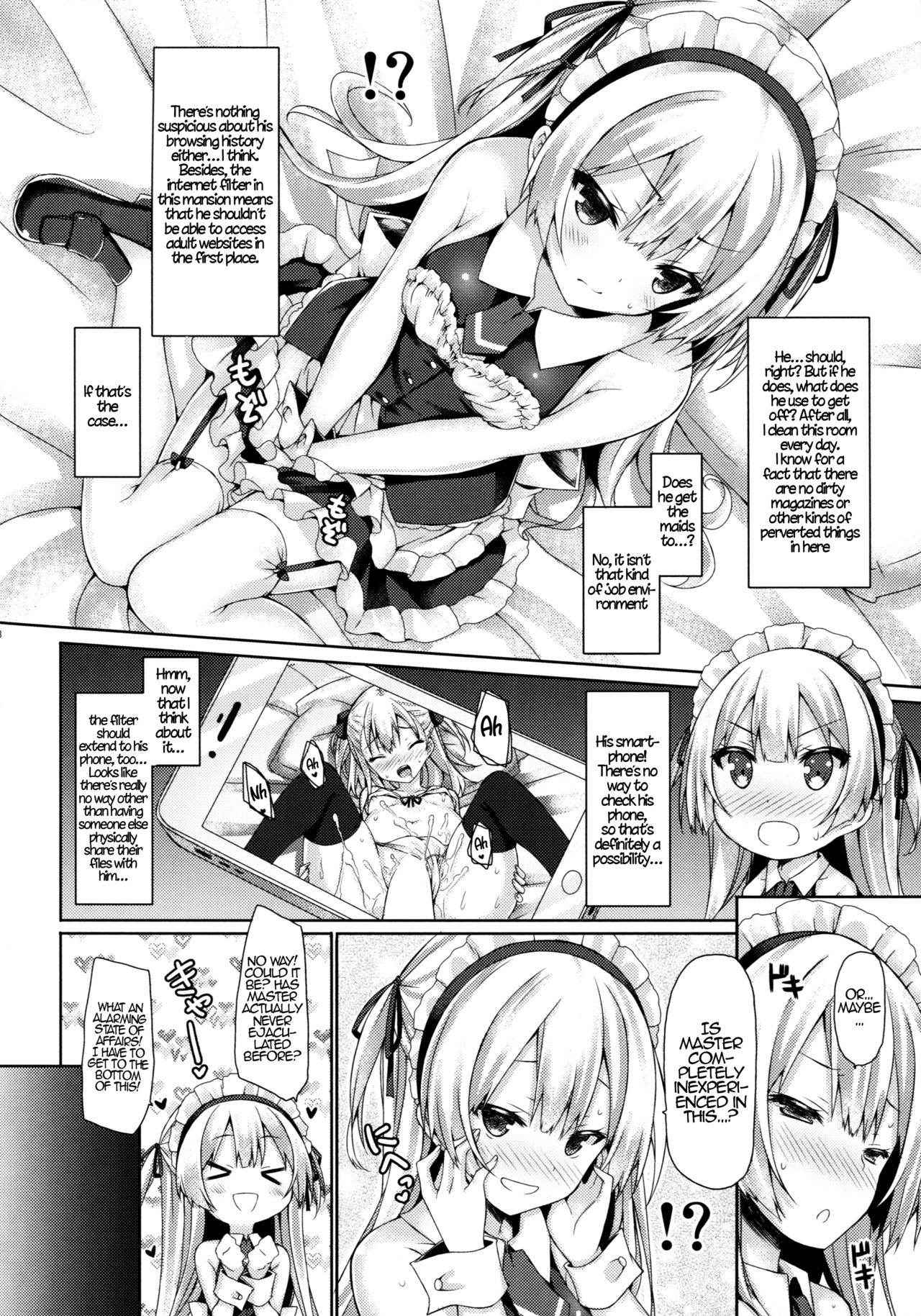 (C89) [Botugo (RYO)] Ginpatsu + Maid (Goshujin-sama + Kataomoi) Hatsutaiken ÷ Ecchi = Daisuki! [English] {Hennojin}