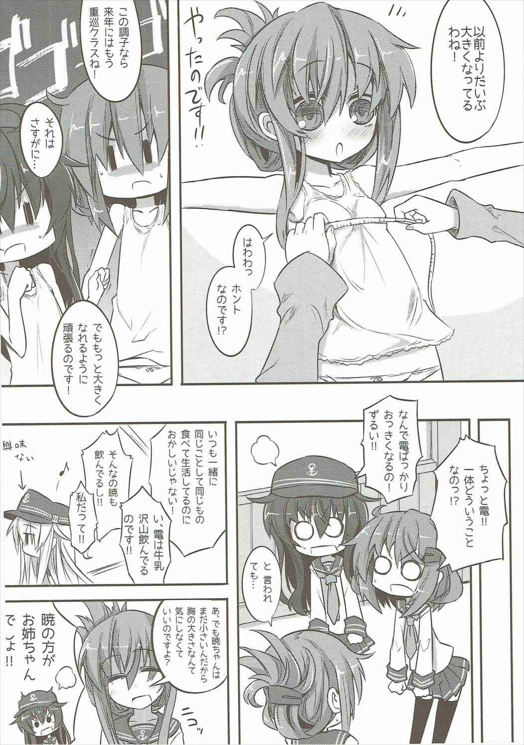 (C87) [Shinobi Rocket (Sasamashin)] Akatsuki & Ikazuchi no Dairoku Kuchikumiruku! (Kantai Collection -KanColle-)