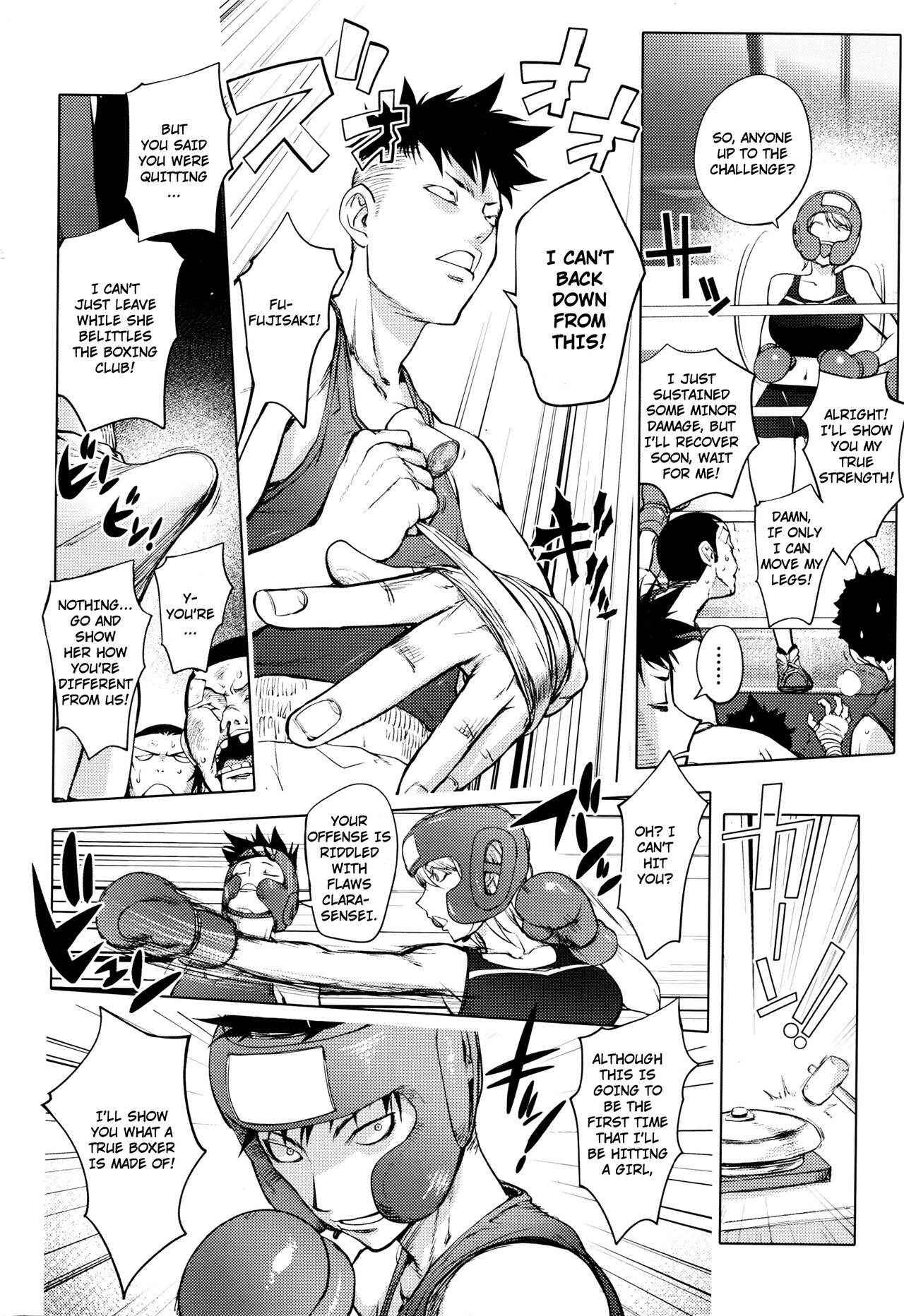 [Kon-Kit] Clara-Sensei no Boxing Kyoushitsu | Clara-Sensei's Boxing Class (COMIC Penguin Club 2016-08) [English] [TripleSevenScans]