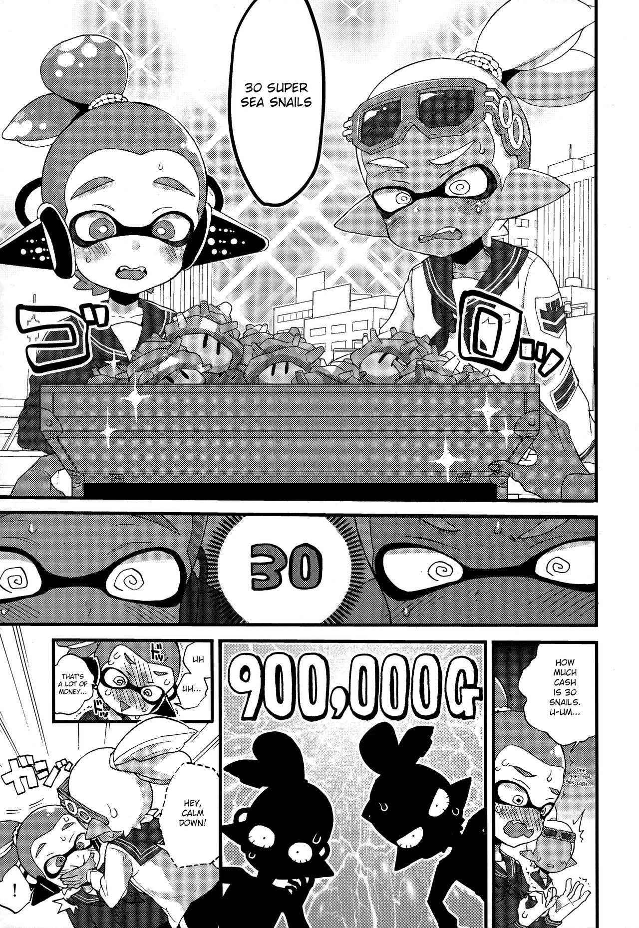 (C90) [Koniro Drops (Morishima Kon)] Oji-san to, 30 Sazae de Hitoban Dou? (Splatoon) [English] {Shotachan}