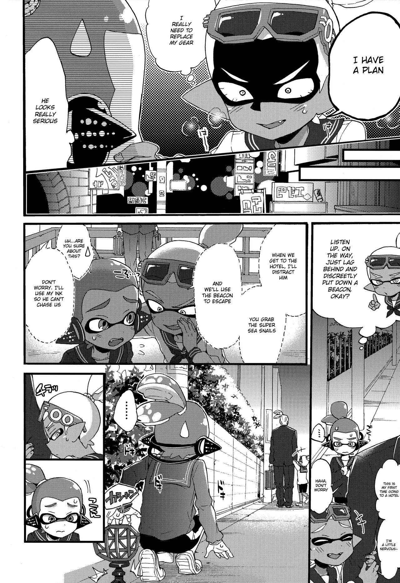 (C90) [Koniro Drops (Morishima Kon)] Oji-san to, 30 Sazae de Hitoban Dou? (Splatoon) [English] {Shotachan}