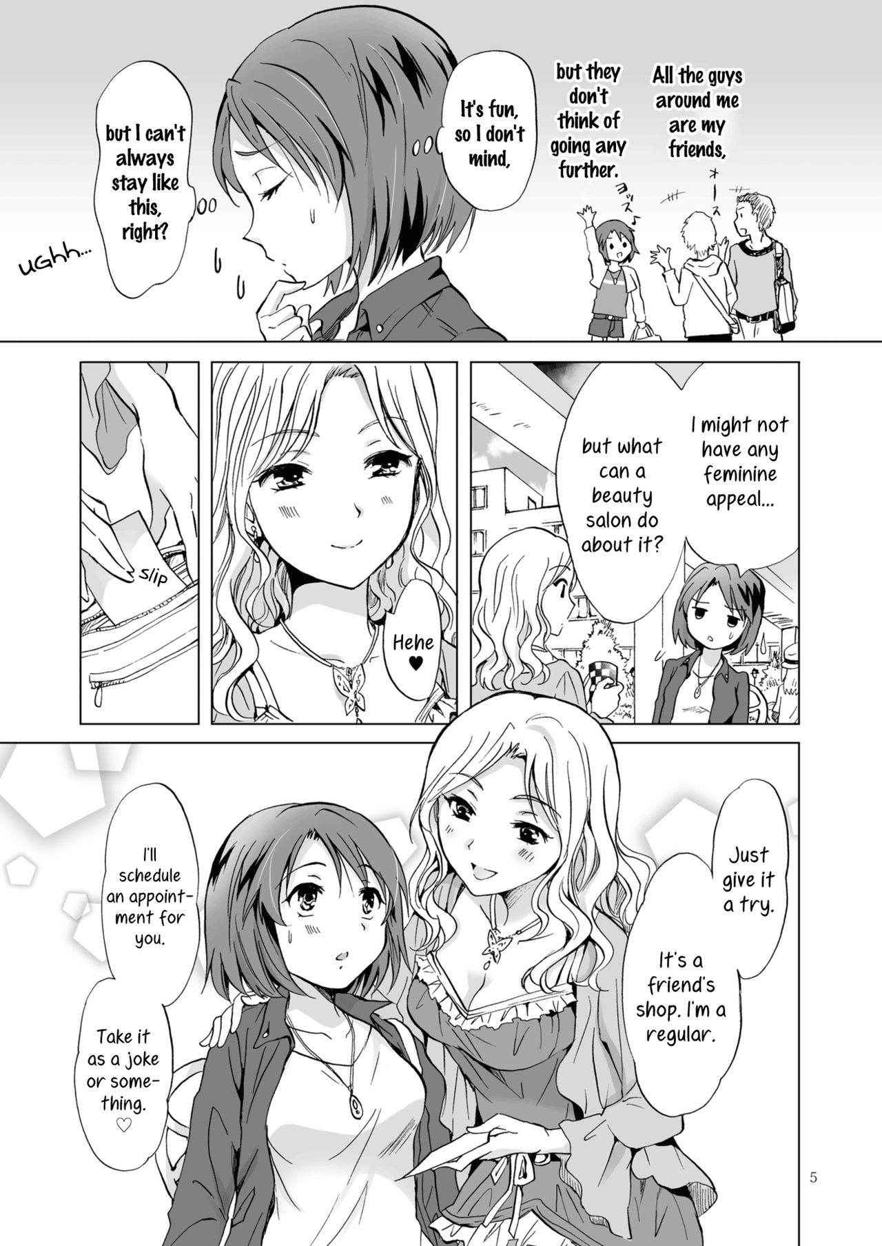 [peachpulsar (Mira)] Himitsu no Yuri Esthe | Secret Yuri Salon [English] [Yuri-ism] [Digital]