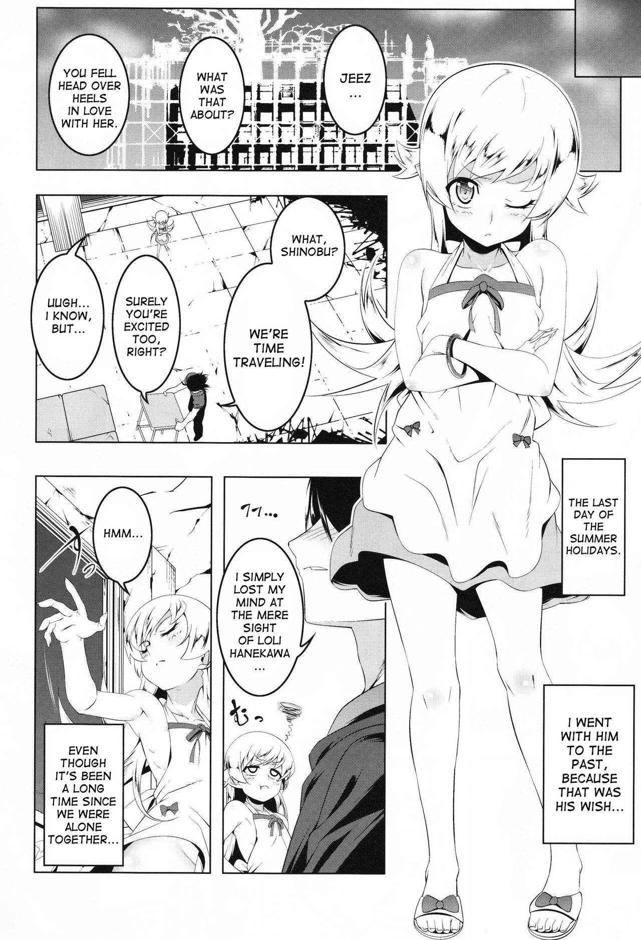 (C91) [Yuunabe Shinkouchuu (Tanabe Kyou)] Loli Combi Ecchi cat x vamp (Bakemonogatari) [English] [desudesu]