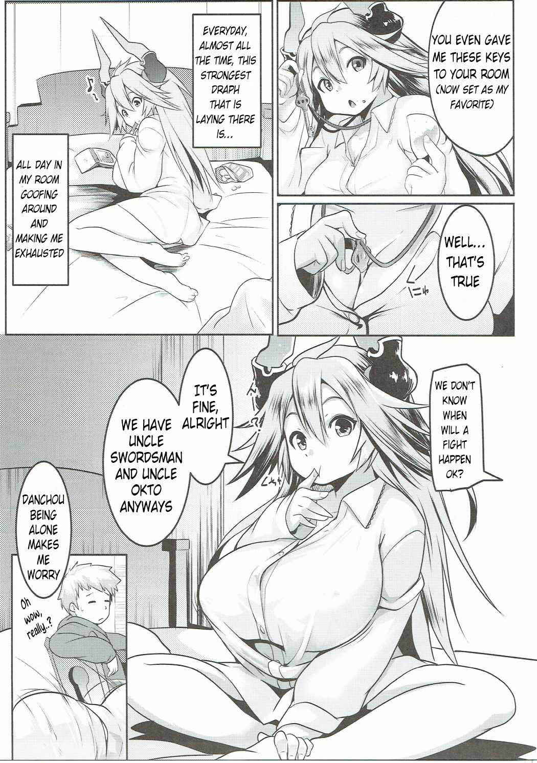 (SC2016 Autumn) [Hitsuji Kikaku (Muneshiro)] Uchi no Sarasa no Oppai ga Kininatte Shuuchuu Dekinai! | I'm Bothered by Sarasa's Breast So I Can't Focus! (Granblue Fantasy) [English] [obsoletezero]