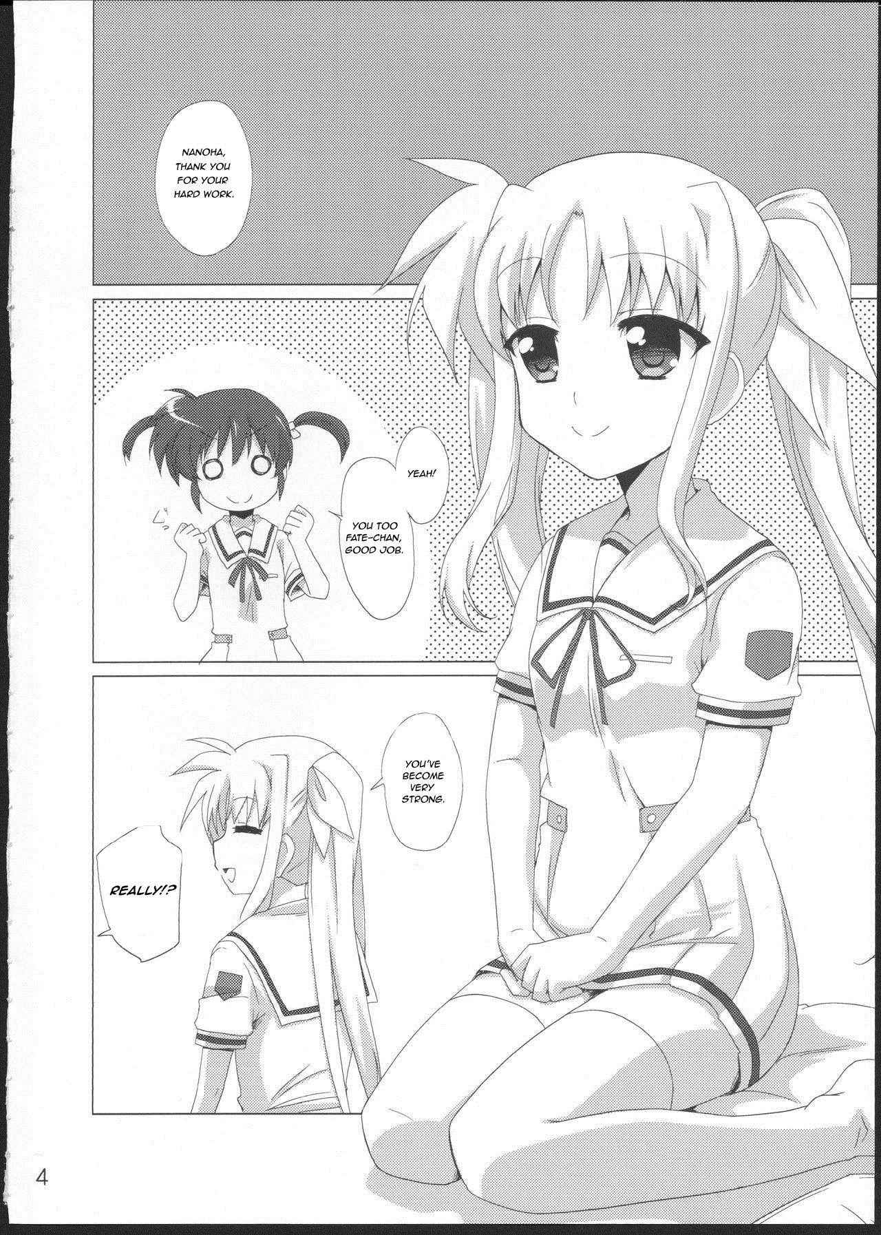 (C83) [Goberazzo (Mukaibi Aoi)] Onnanoko Doushi dakedo Ai sae Areba Kankeinai yo ne (Mahou Shoujo Lyrical Nanoha) [English] [GM_Highlander]