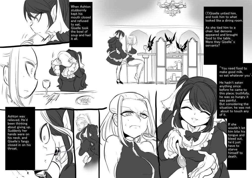 [Kouji] Bishoujo Vampire ni Bonyuu Drink Bar ni Sareru Hanashi | Turned into a Breast Milk Fountain by a Beautiful Vampire [English] [Limonchik11]