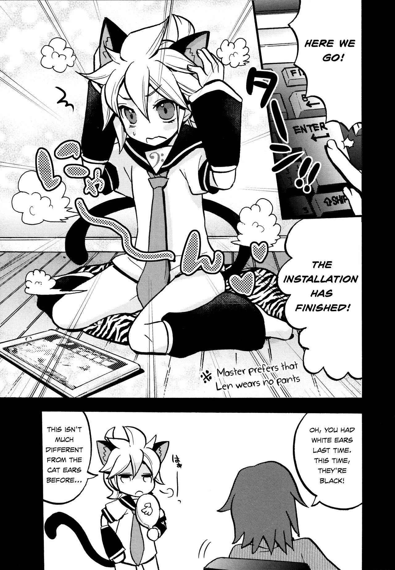 (C87) [Yomosugara (Yomogi Ringo)] Matamata Cat (VOCALOID) [English] {Shotachan}