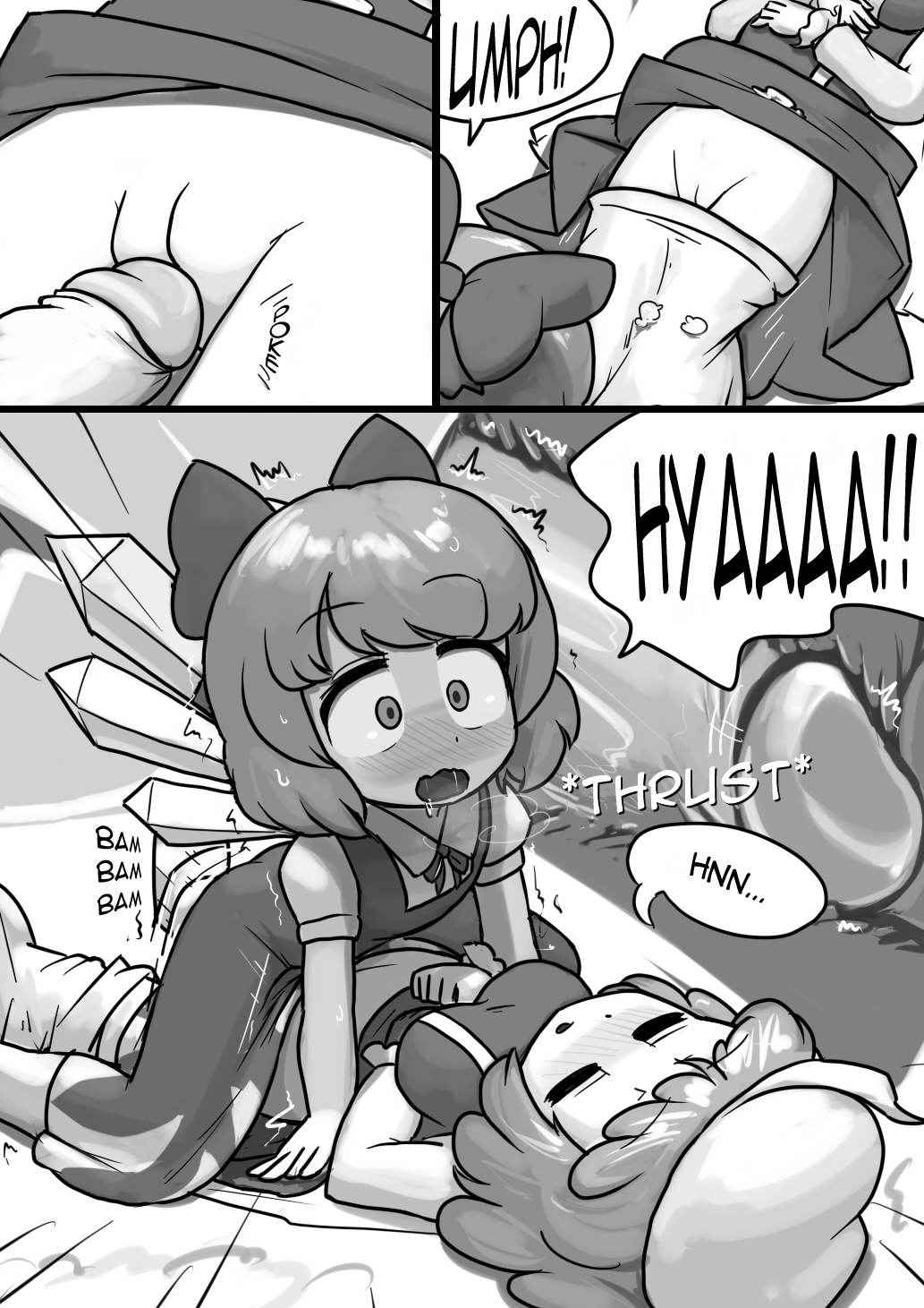 [Ninniku(Kari)] Chinko Cirno x Futsuu Letty no Suikan Manga (Touhou Project) [English]