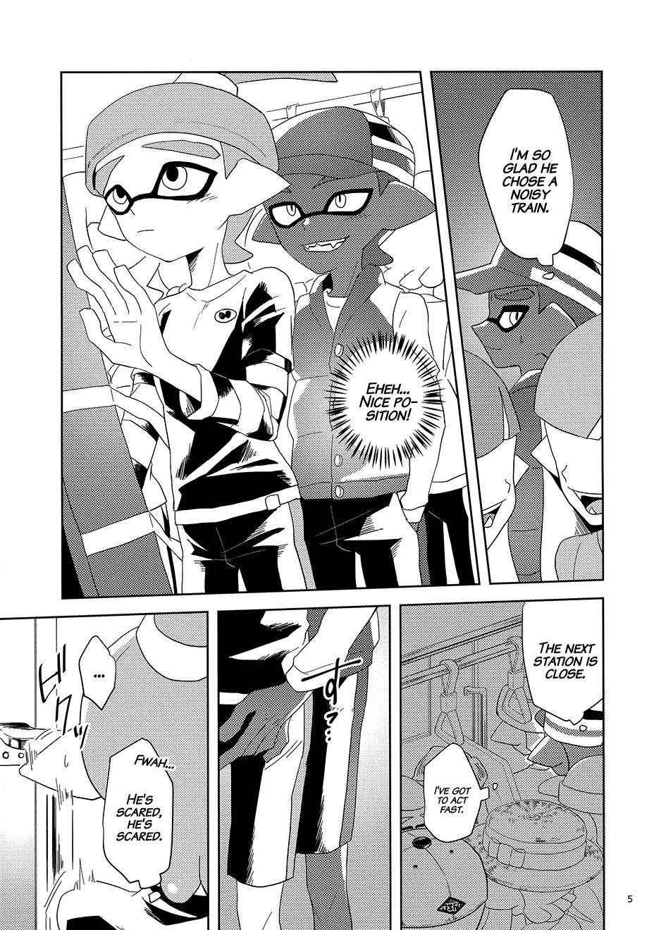 (CCOsaka109) [Wchees (C)] Chikan-kun to Hentai-kun | Pervert-kun and the Molester (Splatoon) [English] [bkpaws] [Decensored]