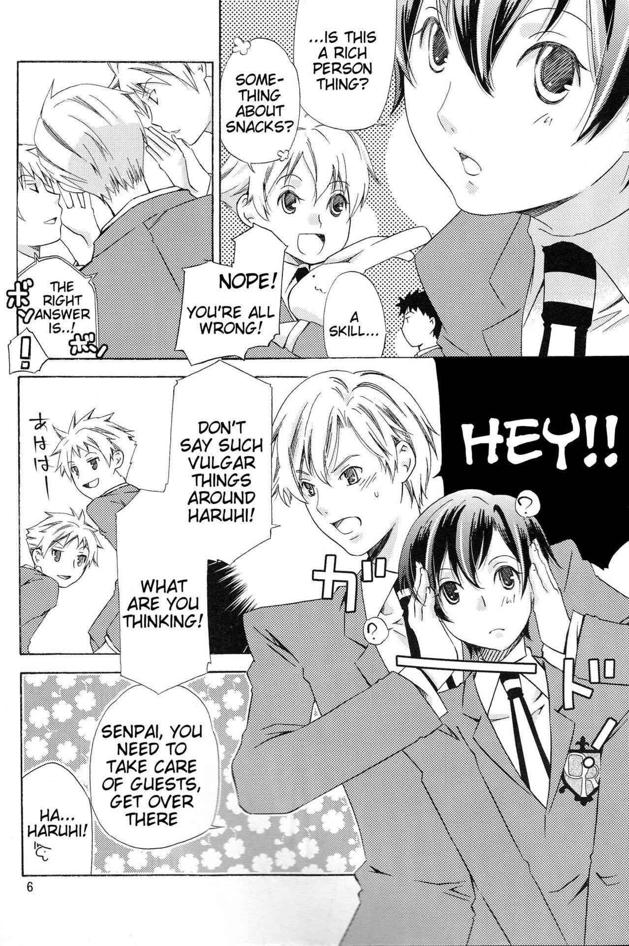 (Keikaku 0x0C) [Ichinichi Sanjou (Jinguu Kozue)] Hito de Mousou Suru no Iikagen ni Yamete Kudasai! (Ouran High School Host Club) [English] [Tigoris Translates]