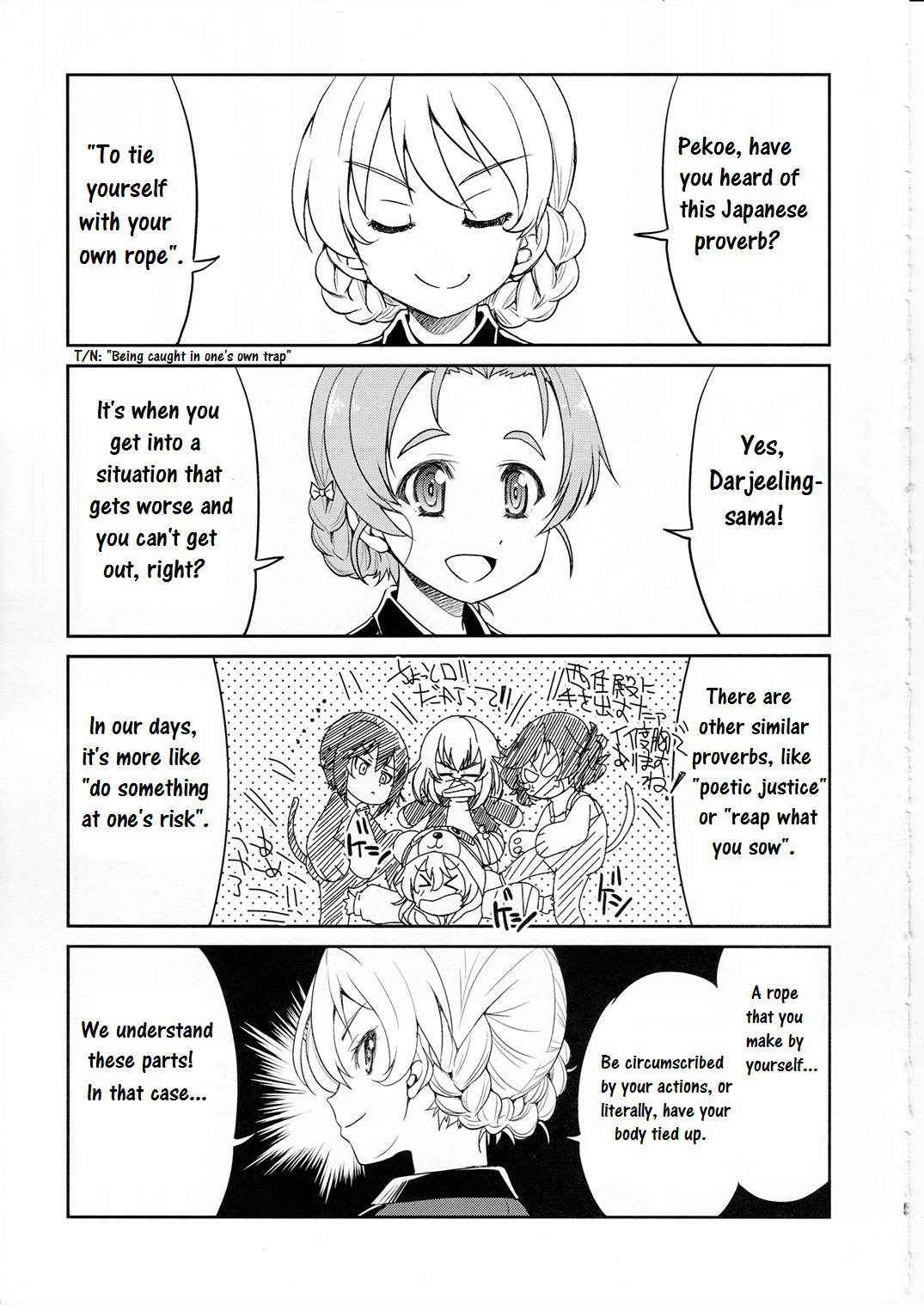 (C91) [Ponyfarm (Inoue Yoshihisa)] Darjeeling-sama Ichiban Shibari (Girls und Panzer) [English]