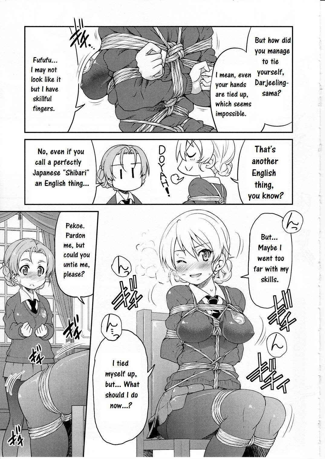 (C91) [Ponyfarm (Inoue Yoshihisa)] Darjeeling-sama Ichiban Shibari (Girls und Panzer) [English]