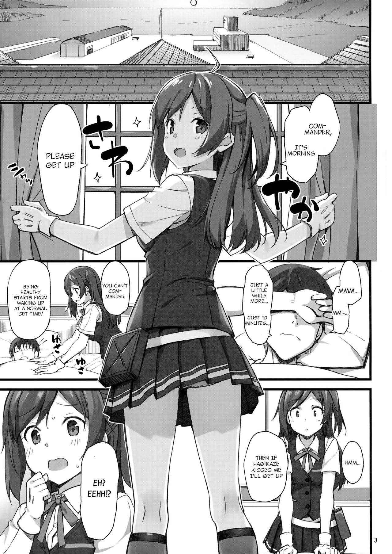 (C91) [Jenoa Cake (TakayaKi)] Hagikaze no Shiawase Morning Call | Happy Morning Call of Hagikaze (Kantai Collection -KanColle-) [English] [iamadooddood]