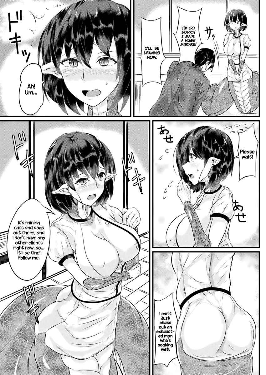 [Niwatori Gunsou] Heijitsu no Lamia Massage | Weekday Lamia Massage (COMIC Unreal 2017-04 Vol. 66) [English] =Dark Mac + CW= [Digital]