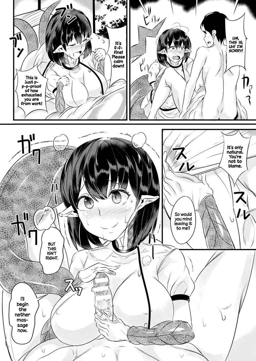 [Niwatori Gunsou] Heijitsu no Lamia Massage | Weekday Lamia Massage (COMIC Unreal 2017-04 Vol. 66) [English] =Dark Mac + CW= [Digital]