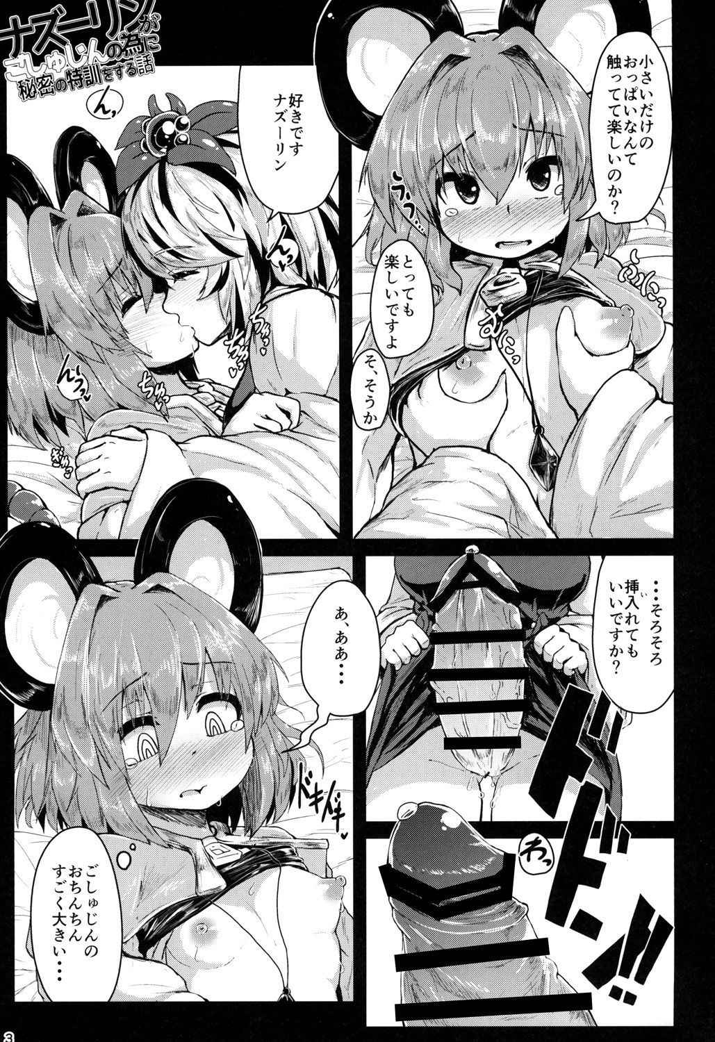 [Cheese Company (Peso)] Nazrin ga Goshujin no Tame ni Himitsu no Tokkun o Suru Hanashi (Touhou Project) [Digital]