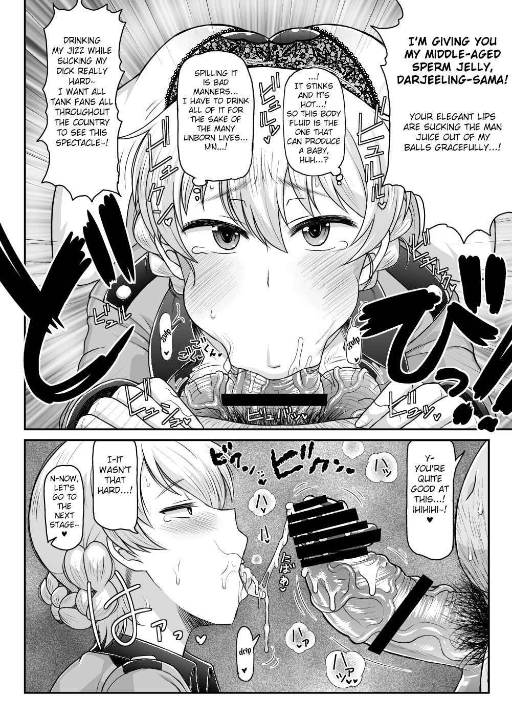 [Great Canyon (Deep Valley)] Girls & Semen ~Darjeeling-sama ga Shitagokoro Marudashi Oji-san to Enkoudou! Kouki na Karada o Musaborare Flag Ranshi ni Seishidan Sakuretsu Jusei Shirahata Agechau Hon~ (Girls und Panzer) [English] [Fated Circle] [Digital]<sC