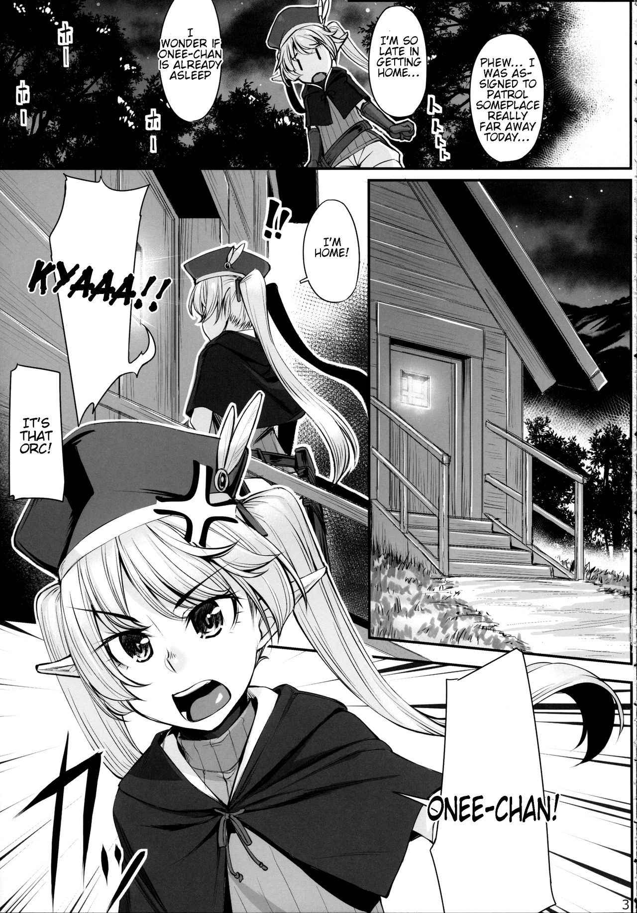 (COMIC1☆11) [Area14 (Kasei)] Elf Shimai to Orc-san | Elf Sisters And The Orc [English] [Tremalkinger]