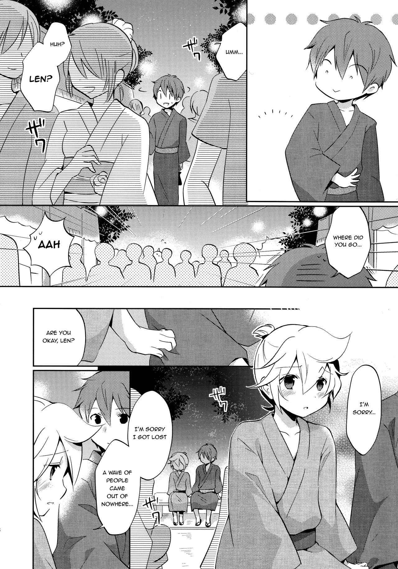 (Shota Scratch 24) [Nerihibari (Usuchi)] Issho ni Yukata Kimaster (VOCALOID) [English] {Shotachan}