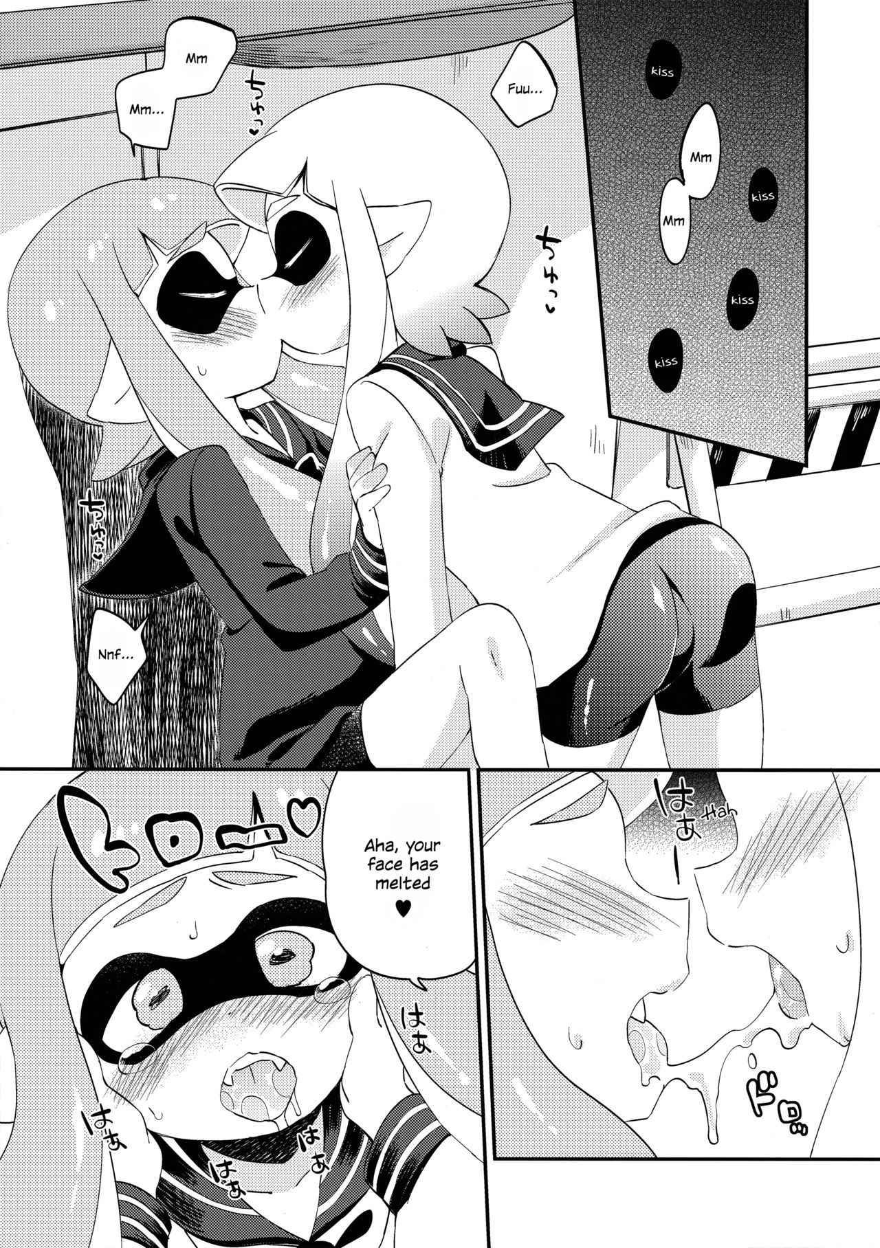 (C89) [Colomonyu (Eromame)] Yuri Ika Gachi♥cchi - Lemon to Milk | Super Lewd Yuri Squids - Lemon and Milk (Splatoon) [English]