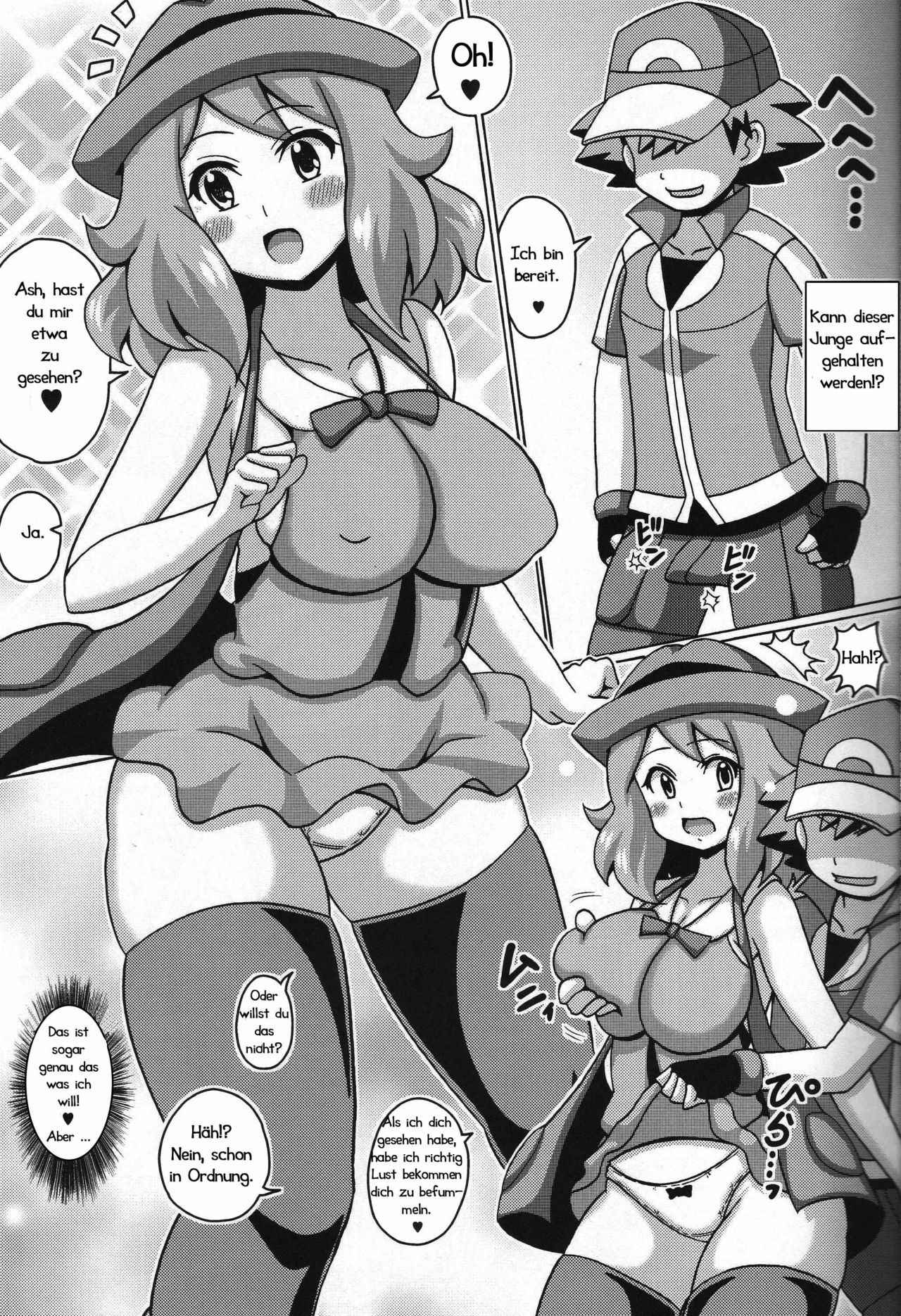 (COMIC1☆9) [Haguruman (Koutarosu)] Short Serena no Hon | Geht Serenas Traum in Erfüllung!?  (Pokémon X and Y) [German] [Haigen]