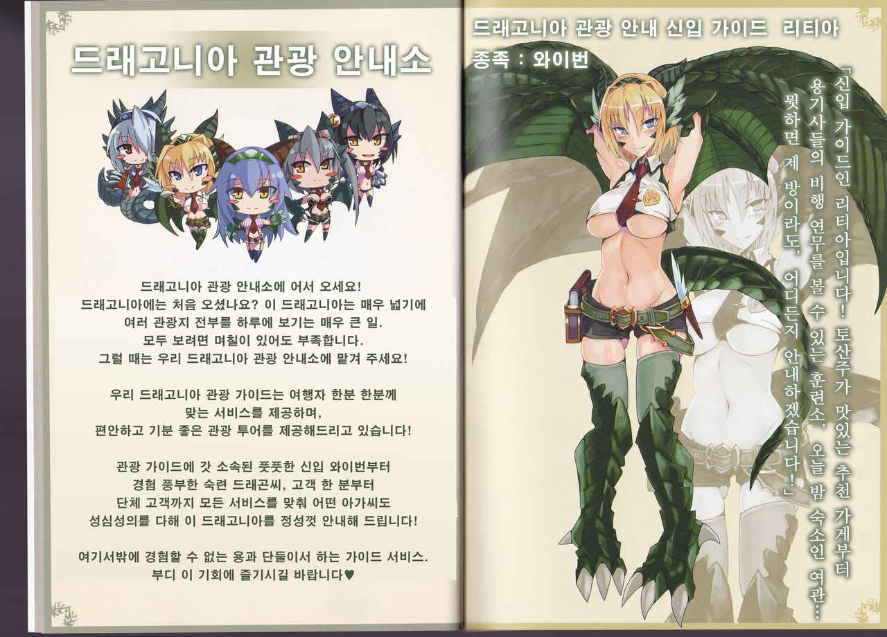 (C90) [Kurobinega] Monster Girl Encyclopedia World Guide - Side I: Dragonia [Korean] [CRONG]