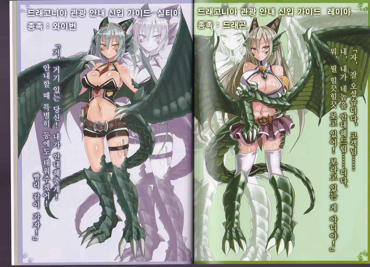 (C90) [Kurobinega] Monster Girl Encyclopedia World Guide - Side I: Dragonia [Korean] [CRONG]