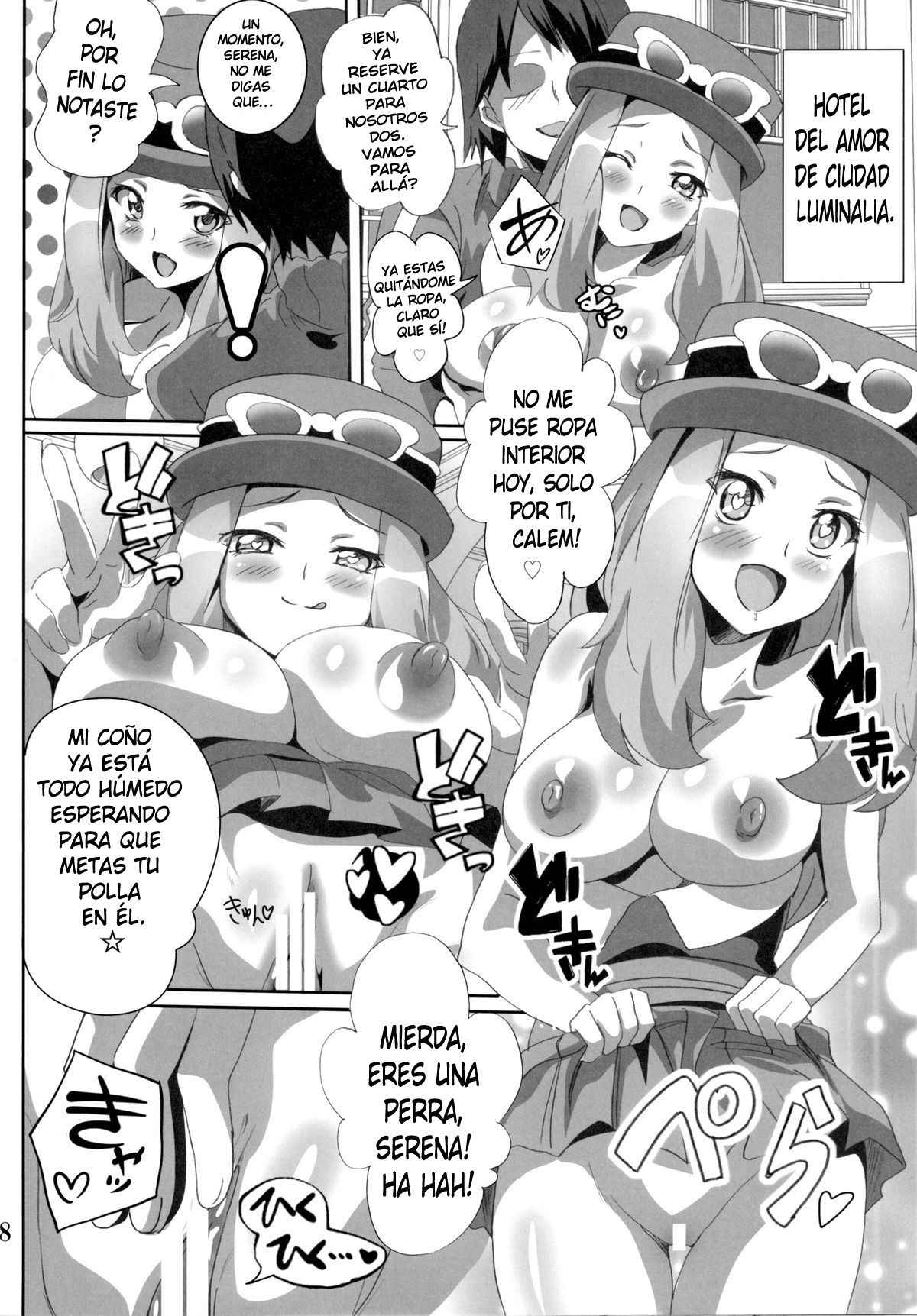 [Commanding Eagle (Washizuka Sho)] Bitch Serena no DoriDori Power | Bitch Serena's DreamDream Power (Pokémon XY) [Spanish] [kalock] [Digital]