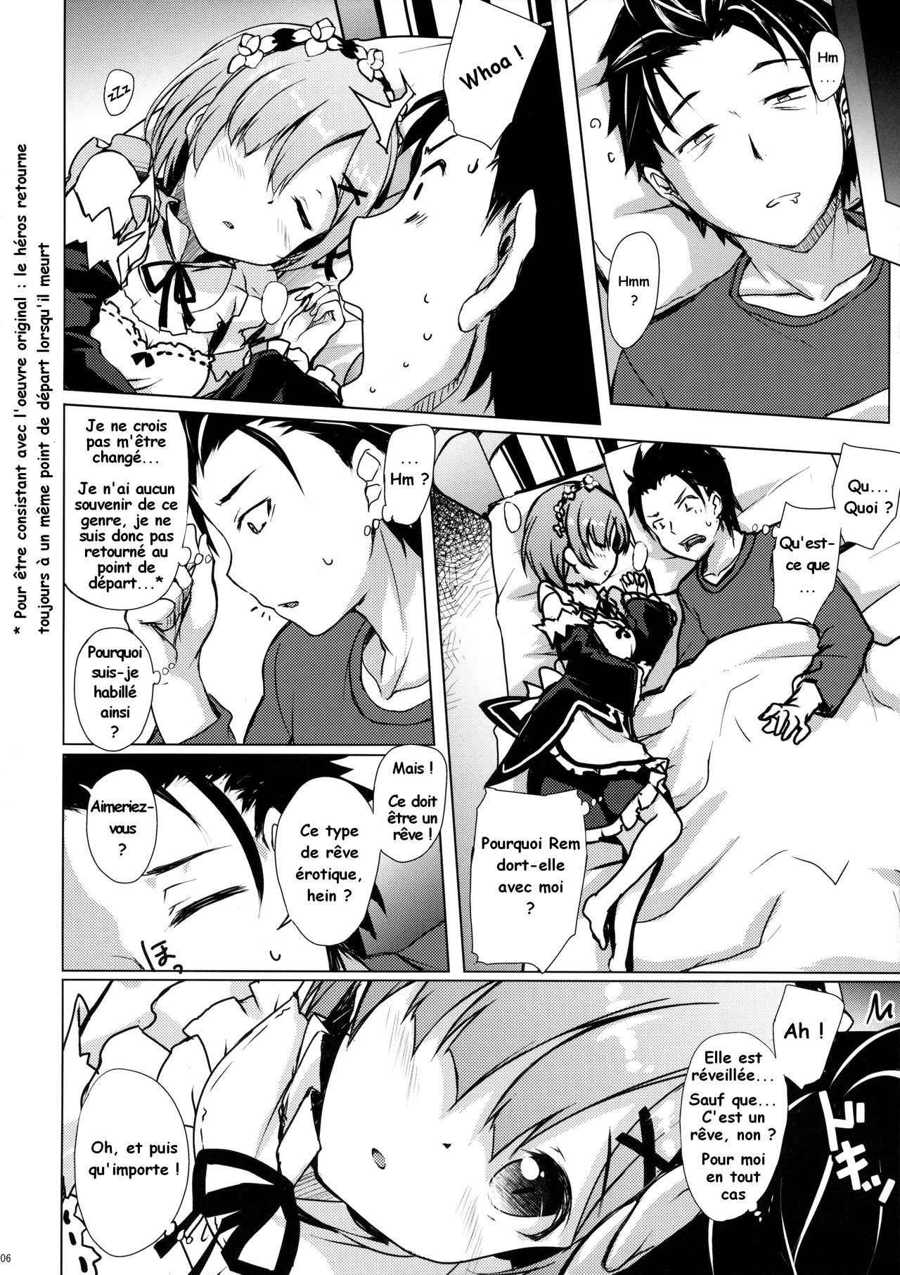 (COMIC1☆10) [Part K (Hitsujibane Shinobu)] Rem kara Hajimeru Isei Kouyuu (Re:Zero kara Hajimeru Isekai Seikatsu) [French]