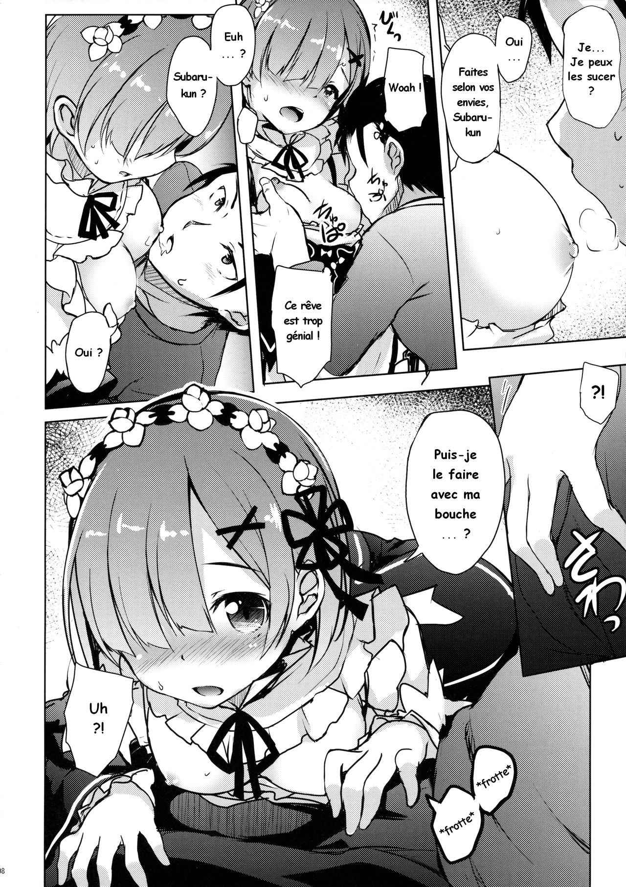 (COMIC1☆10) [Part K (Hitsujibane Shinobu)] Rem kara Hajimeru Isei Kouyuu (Re:Zero kara Hajimeru Isekai Seikatsu) [French]