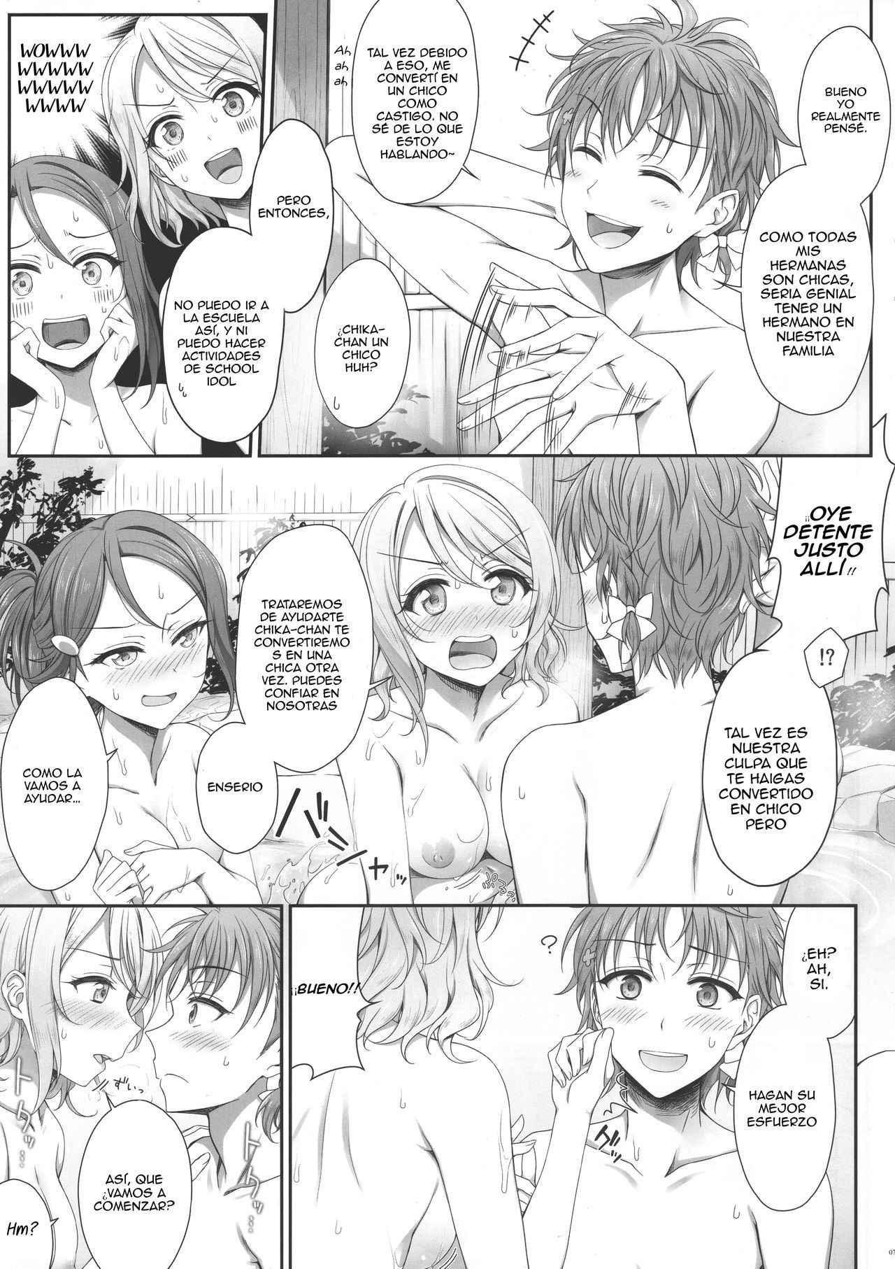 (Bokura no Love Live! 15) [Erostellus (Miel)] Oatsui no ga Daisuki! (Love Live! Sunshine!!) [Spanish] [Nico Nii Scans]