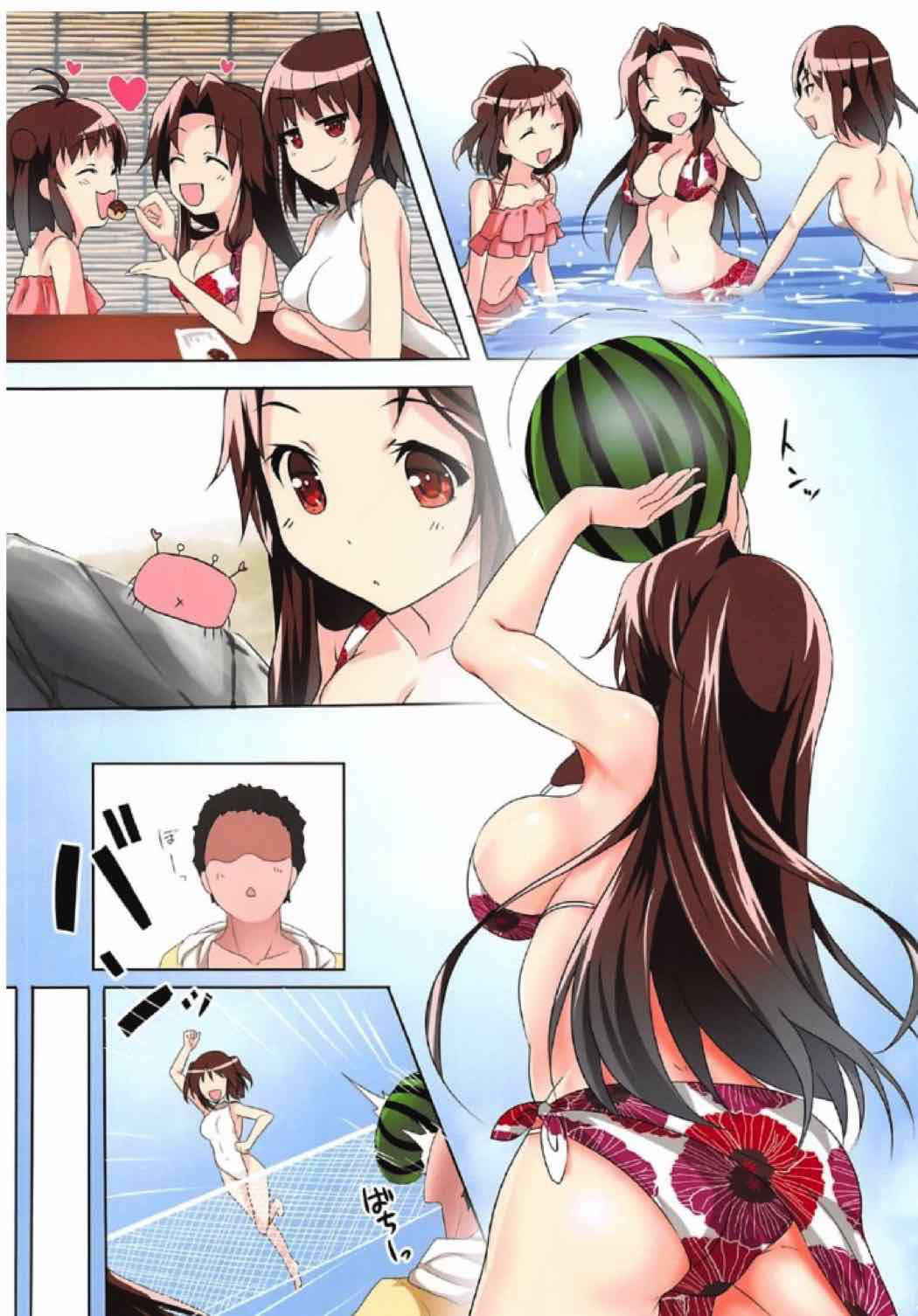 (Koube Kawasaki Zousen Collection 4) [Panda Cotta (Sasakuma Kyouta)] Jintsuu to Hamabe de Arekore Shitai!! (Kantai Collection -KanColle-)