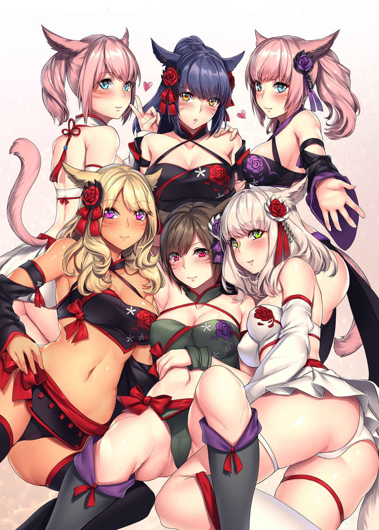 [lionoil (Arumajiki)] Miqo'te x Harem!! Ore igai no FC men ga zenin Mesu'te na ken (Final Fantasy XIV) [Digital]