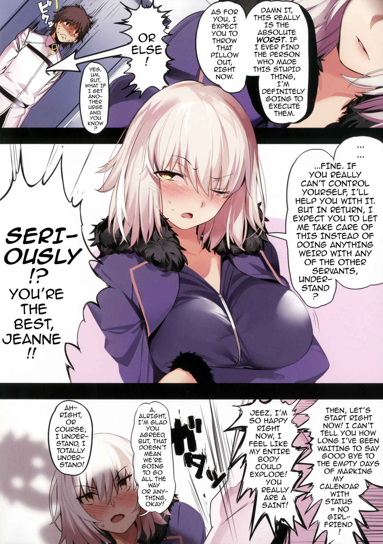 (C92) [Kansai Gyogyou Kyoudou Kumiai (Marushin)] Jeanne Alter ni Onegai Shitai? + Omake Shikishi | Did you ask Jeanne alter? + Bonus Color Page (Fate/Grand Order) [English] {darknight}